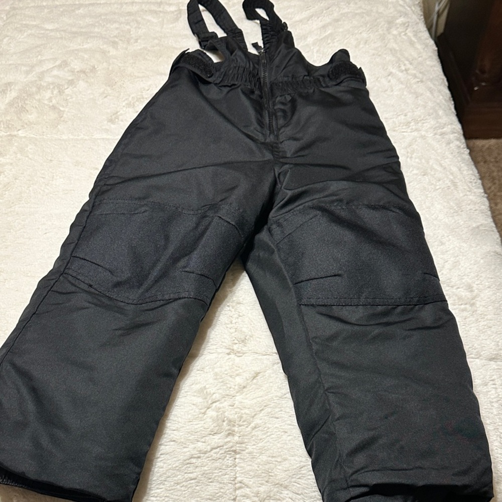 Cat & Jack Black Kids Snow Bib Overalls